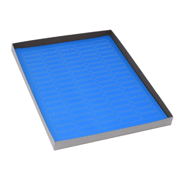 Label Sheets, Cryo, 33x13mm, for 1.5-2mL Tubes, 20 Sheets, 85 Labels per Sheet, Blue, 1700PK